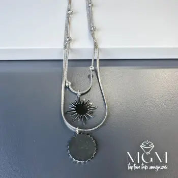 Rodyum Çelik Kolyeler 45+5 Cm - Kl0042