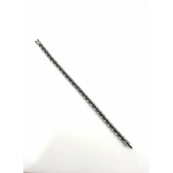Rodyum-siyah Çelik  Erkek Çelik Bileklik Boy 21.5 Cm / En 0.6 Mm  - Ebl0047