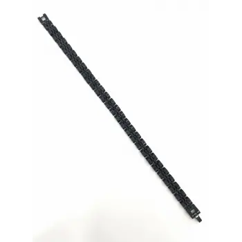 Siyah Çelik  Erkek Çelik Bileklik Boy 21.5 Cm / En 0.8 Mm  - Ebl0069