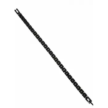 Siyah Çelik  Erkek Çelik Bileklik Boy 21.5 Cm / En 0.6 Mm  - Ebl0074