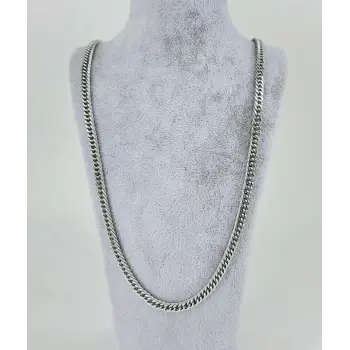 Rodyum Çelik Erkek Kolye 60 Cm - Ekl0053