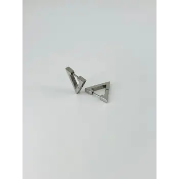 Rodyum   Çelik Erkek Küpe Çap (9 Mm) Kalınlık (3 Mm) - Ekp0019
