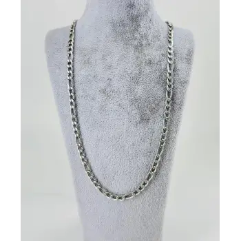 Rodyum Çelik Erkek Kolye 60 Cm - Ekl0008