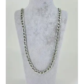 Rodyum Çelik Erkek Kolye 60 Cm - Ekl0037