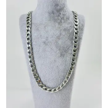 Gri Çelik Çelik Kolye 60 Cm - Ekl0002