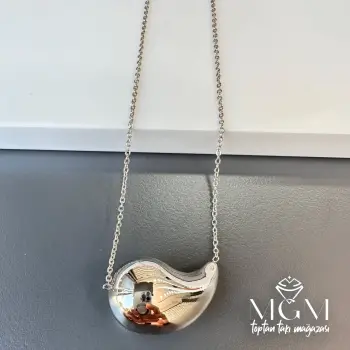 Rodyum Çelik Kolyeler 40 + 5 Cm Uzatma Payı - Kl0099