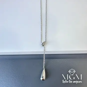Rodyum Çelik Kolyeler 40+5 Cm Uzatma Payı - Kl0034