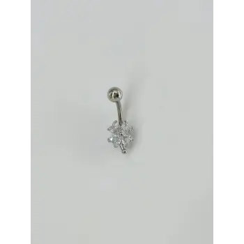 Çiçek Detaylı Göbek Piercing - Pg0081