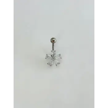 Çiçek Detaylı Göbek Piercing - Pg0133
