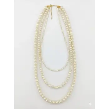 Classic Glow İnci Katman Kolye - Kl0308