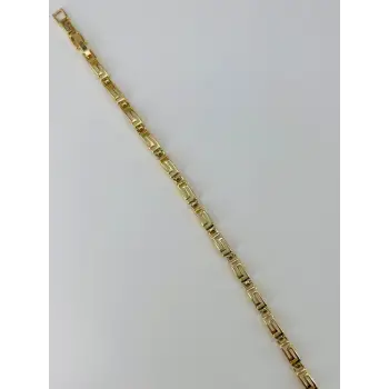    Zirkon Taşlı Pirinç Bileklikler 17+2 Cm  - Kbl0380