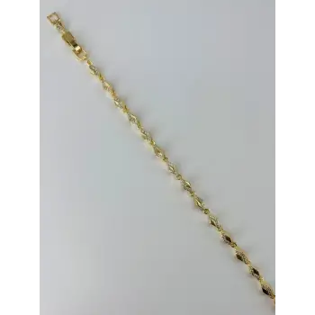    Zirkon Taşlı Pirinç Bileklikler 17+2 Cm  - Kbl0384