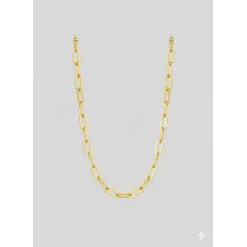   Kaplama Zincir Pirinç   Cm Kolye Zincir 60 Cm - Kl0247