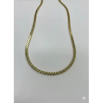   Kaplama Zincir Pirinç   Cm Kolye Zincir 60 Cm - Kl0253