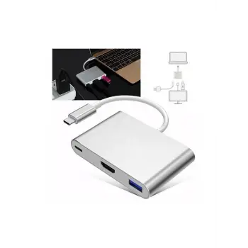 Codegen CDG-CNV39 USB 3.1 Type-C - USB 3.0+ HDMI+ USB 3.1 Type-C Çoklayıcı Adaptör (KDO)
