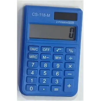 CSL CS-118-M Mavi 8 Hane Cep Tipi Hesap Makinesi