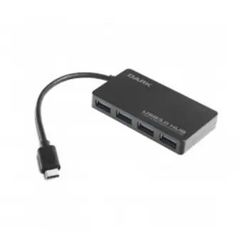Dark Connect Master U31X4, USB3.1 Type-C to 4 Port Type-A HUB (KDO)