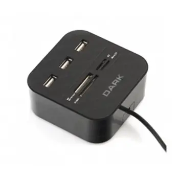Dark UCR202 USB MicroSD-SD-MMC-M2-MS PRO DUO Kart Okuyuculu USB Çoklayıcı (KDO)