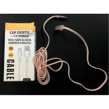 Dataline Ct-07 2.4a Lightning Data Kablosu Hızlı Şarj 1,5mt (KDO)