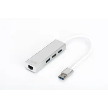 Digitus DA-70250 3 PORT 3.0 + ETHERNET SİYAH (KDO)