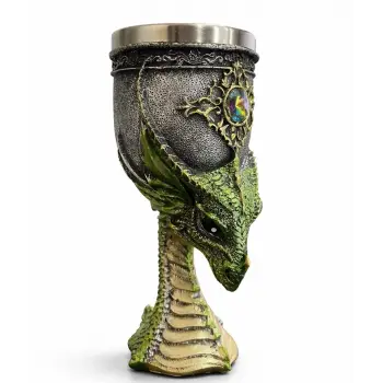 Ejderha Tasarımı 3d Kabartmalı Çelik Kadeh Bardak Alk4374