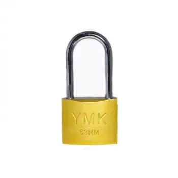 Eko Sarı Boyalı Uzun Kancalı Asma Kilit 50mm