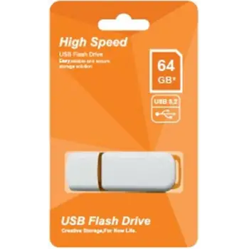 Elba 64GB Plastik Beyaz-Turuncu 3.2 USB Flash Bellek (KDO)