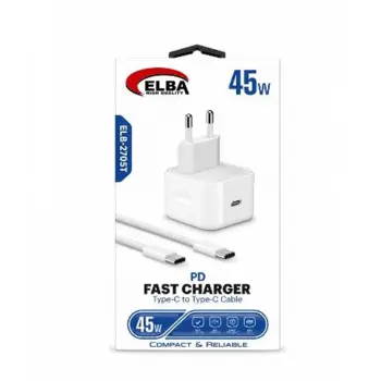 Elba ELB-2705t 45W Beyaz Type- C To Type-C İos Set (KDO)