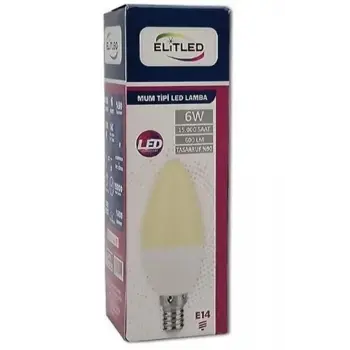 ELİTLED MUM SARI AMPUL 6W