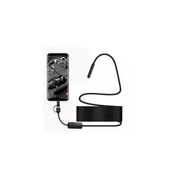 Endoskop Yılan Video Kamera Led’li 10 Metre 7 Mm Sert Kablo