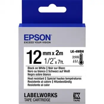 Epson LK-5SBE Gümüş Üzeri Siyah 18mm 9Metre Etiket (KDO)