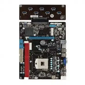 Esonic QS8-BTC Combo Intel Celeron Işlemcili HM65 1600 MHz DDR3 Soket 988 ATX 8li Mining Anakart (KDO)