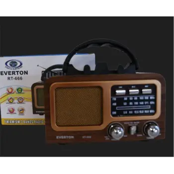 Everton Rt-666 Fm-Usb-Tf-Aux Şarjlı Nostaljik Radyo