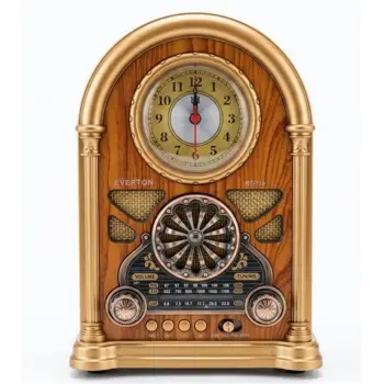 Everton RT-719  Şarjlı, Saat Göstergeli Nostaljik Radyo( Bluetooth-USB-SD-FM)