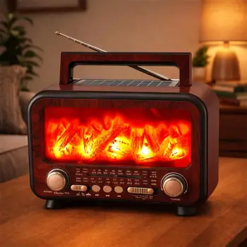 Everton Rt-754  Bluetooth Fm-Usb-Tf-Aux  Şarjlı Nostaljik Radyo (Solar Panel) (KDO)
