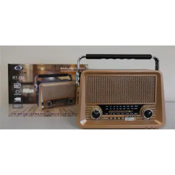 Everton Rt-756  Bluetooth Fm-Usb-Tf-Aux Şarjlı Nostaljik Radyo