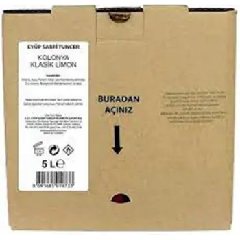Eyüp Sabri Tuncer 5lt Limon  Kolonyası (5lt Bag IN Box Endüstriyel)