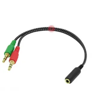 Frisby FA-6624AC 2x3.5mm Stereo Erkek - 4 Pin 3.5mm Stereo Dişi Y Kablo (KDO)