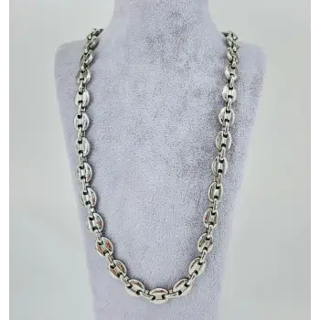 Rodyum Çelik Erkek Kolye 60 Cm - Ekl0052