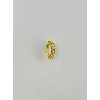 Zirkon Taşlı Çelik Göbek - Pg0004