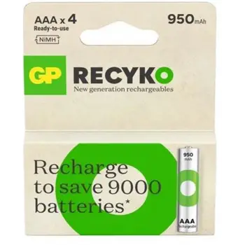 GP AAA 950 mAh Şarjlı İnce Kalem Pil 4lü Paket GP100AAHCEMTR-4LÜ