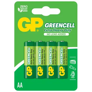GP Greencel R6 AA Boy Çinko Kalem Pil 4lü Paket GP15G-U4