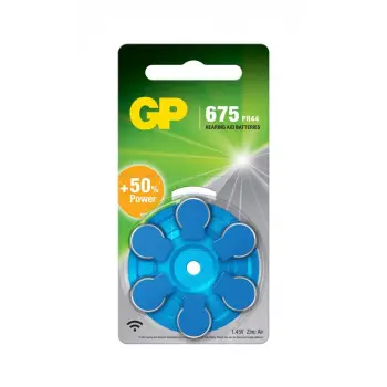GP ZA675 1.4V Düğme Kulaklık Pili  6lı Paket