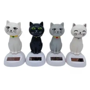 Güneş Enerjili Solar Sallanan Kedi