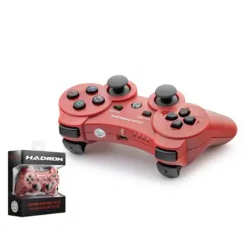 HADRON HD325K PS3 Uyumlu Kablosuz Bluetooth GamePad Oyun Kolu DoubleShock III - Kırmızı