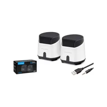 Hadron HD6024W Speaker Pc Beyaz 8.5-9-9 cm (KDO)