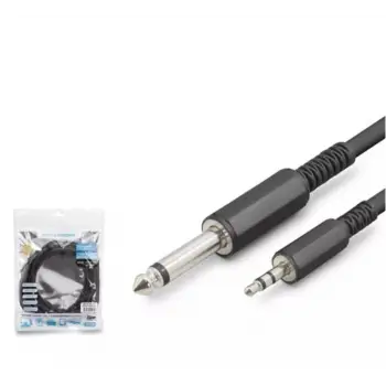 Hadron Hdx1077 6.5Mm To 3.5Mm Kablo Enstrüman Gitar 3M Siyah