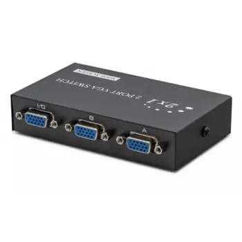 Hadron Hdx1280 2 Port Vga Switch 54Mhz 2Giriş 1Çıkış Butonlu Geçiş