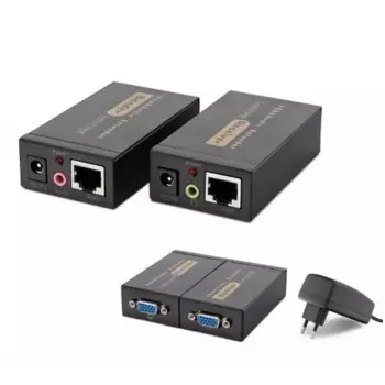 Hadron Hdx1318 100M Vga + Audio Extender 1920×1440 @ 60Hz  Siyah