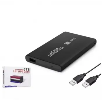 HADRON HDX1758 2.5 HDD KUTUSU USB2.0 METAL SATA SİYAH